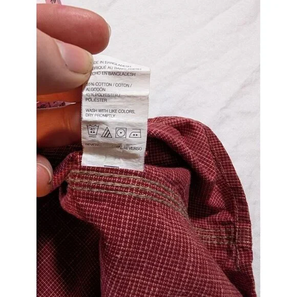 G. H. BASS & CO Red Button Front Shirt, Men's Size XL O20 - Picture 6 of 7